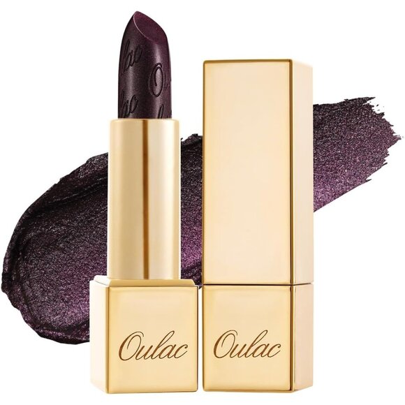 🆕Metallic Black Lipstick Lightweight Soft Hydrating Vegan Full-Coverage Color - Picture 9 of 10